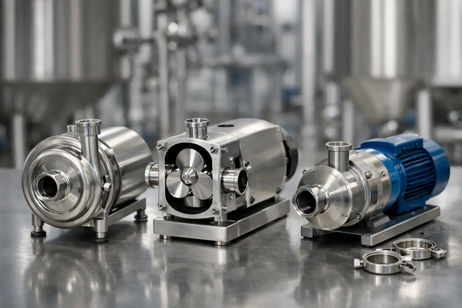 Tipos de bombas sanitarias y cuándo usarlas