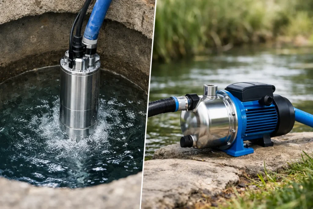 Bomba sumergible vs bomba superficial