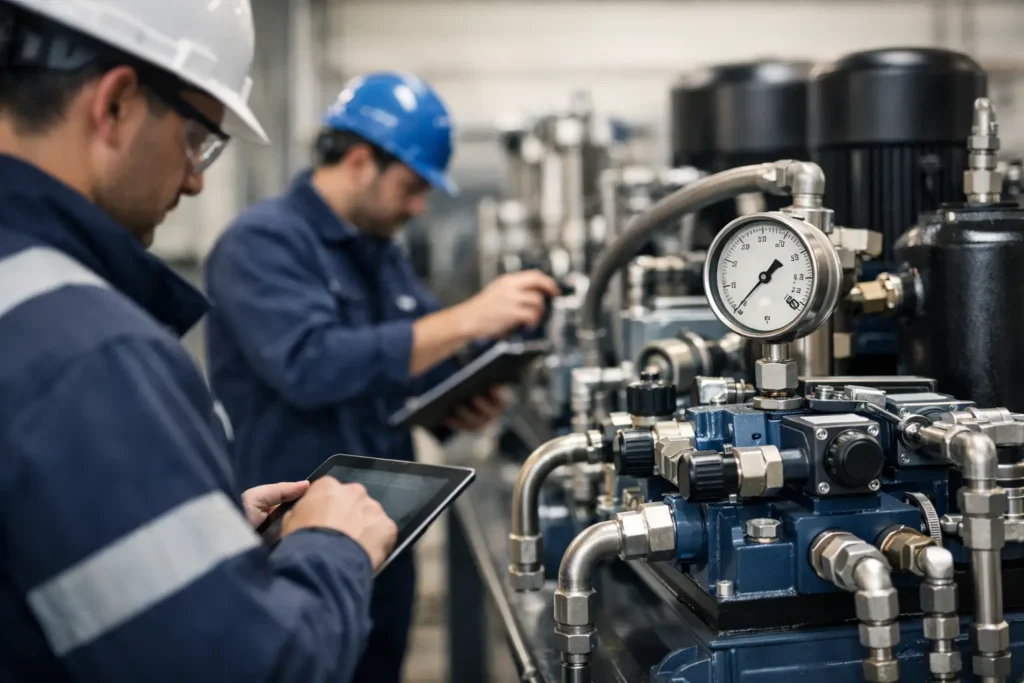 Comisionamiento de sistemas hidráulicos