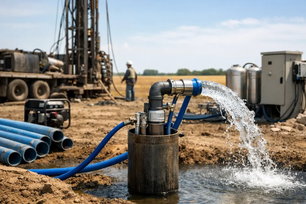 Pozo profundo: diseño, bombeo y control